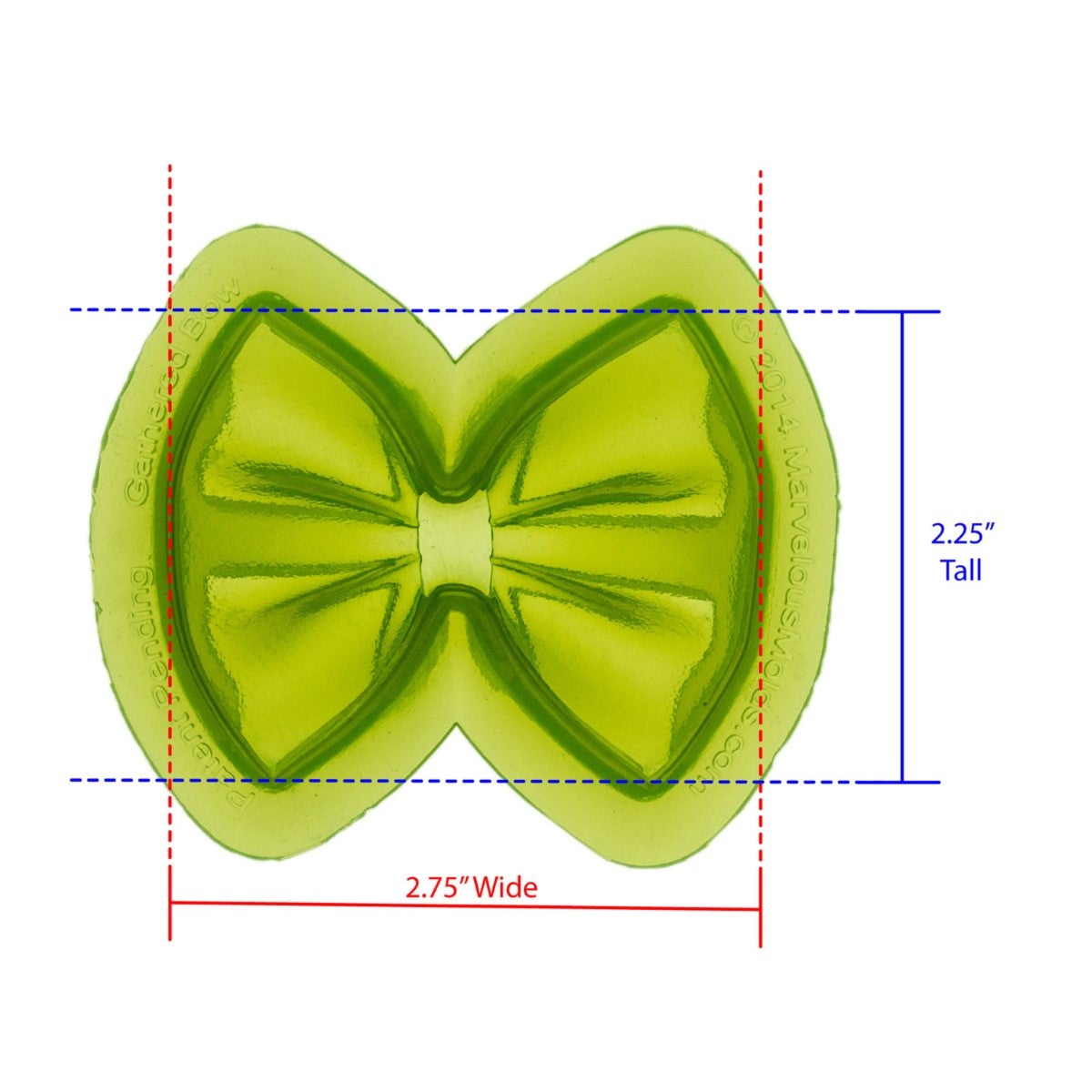 Marvelous Molds Silicone Mold - Gathered Bow Mold