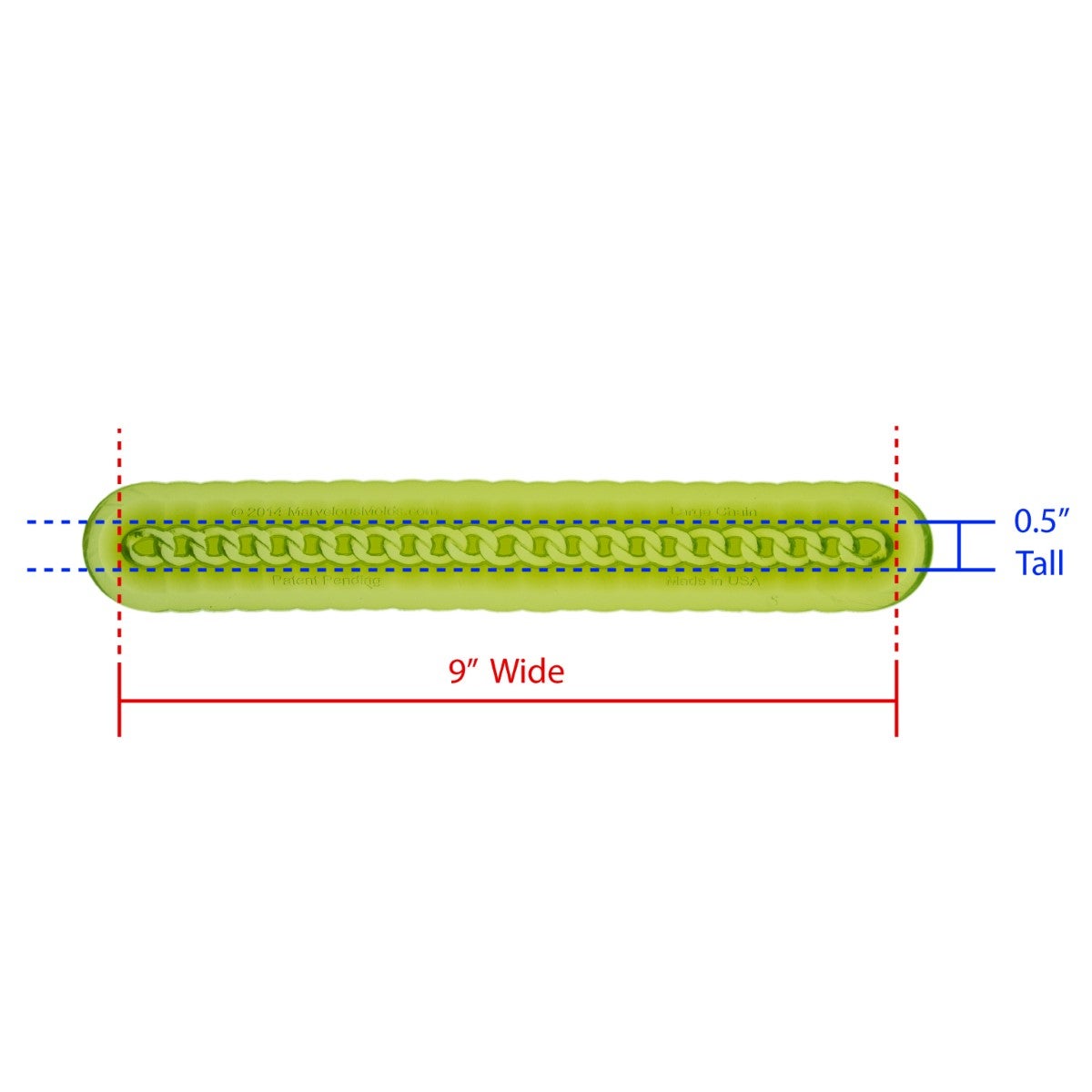 Marvelous Molds Silicone Mold - PinchPro Chain Large