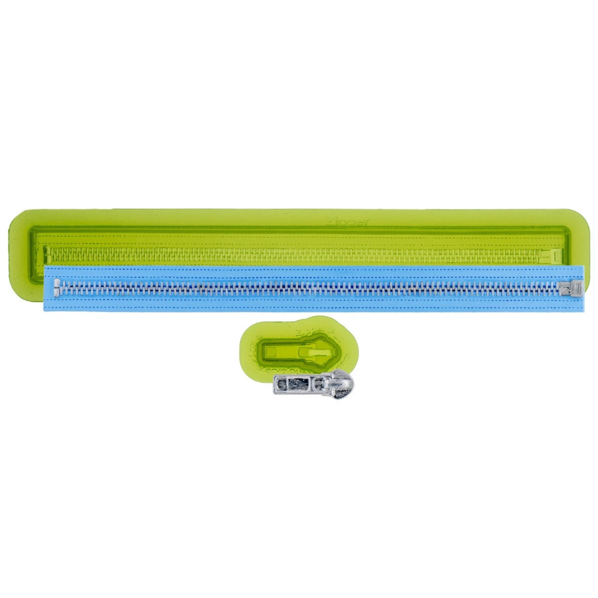 Marvelous Molds Silicone Mold - Zipper & Pull Mold