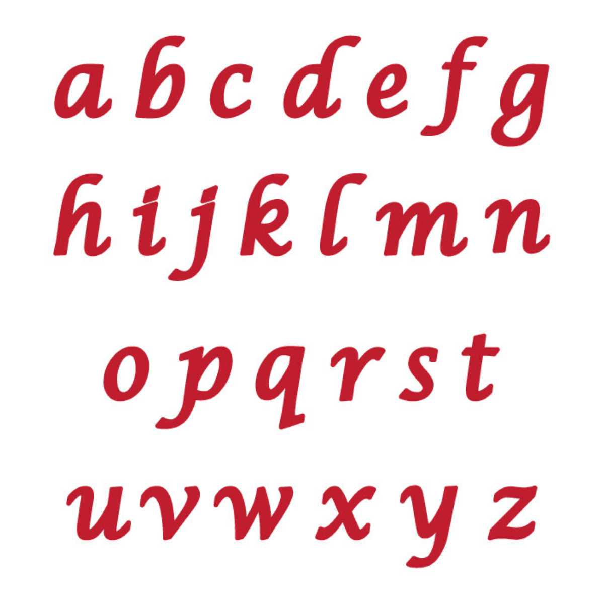 Marvelous Molds Silicone Mold - Calligraphy Lowercase Flexabet™