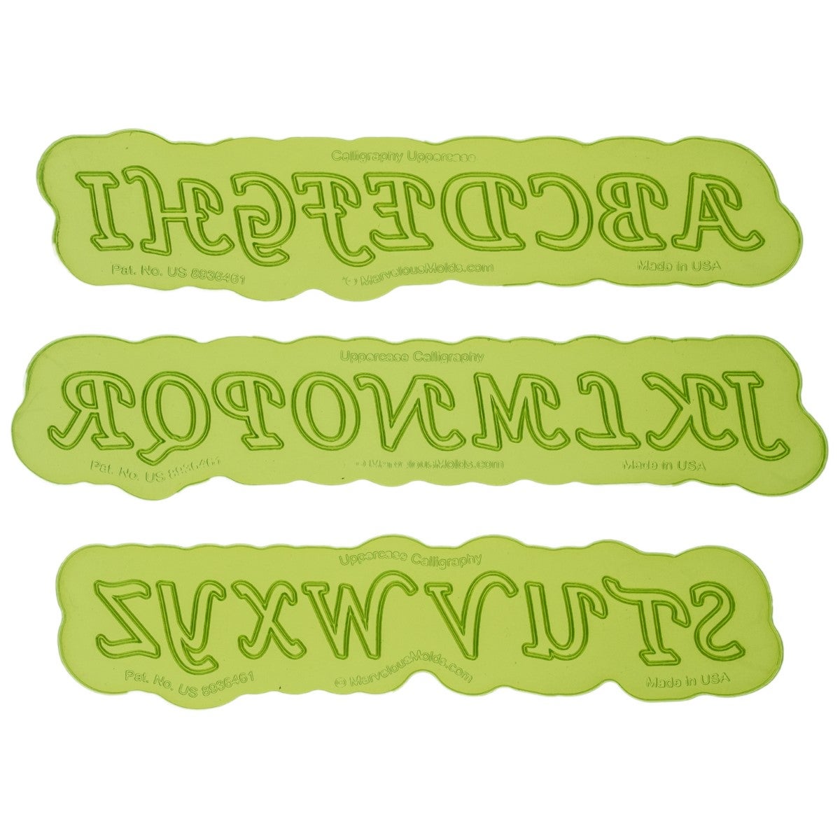 Marvelous Molds Silicone Mold - Calligraphy Uppercase Flexabet™