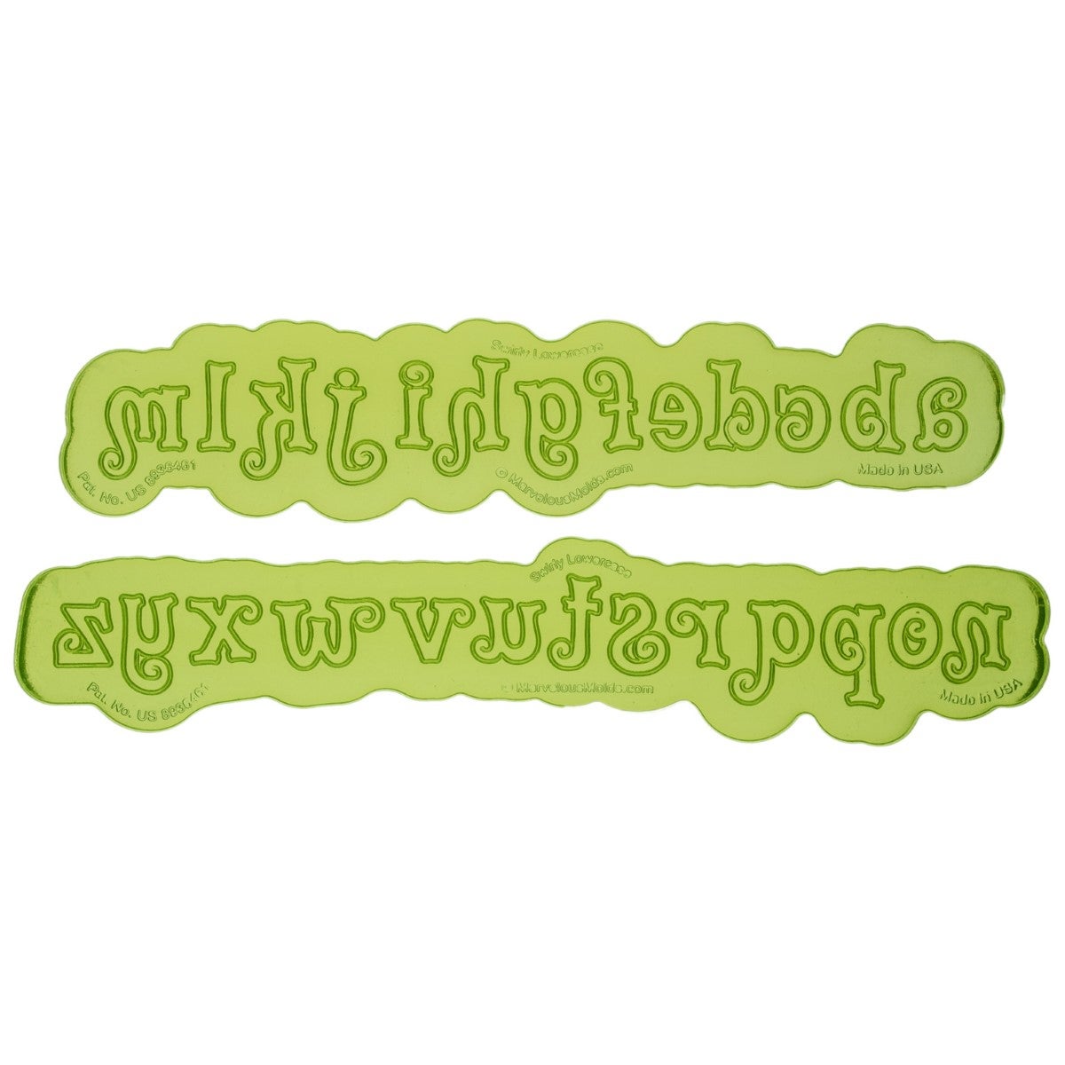 Marvelous Molds Silicone Mold - Swirly Lowercase Flexabet™