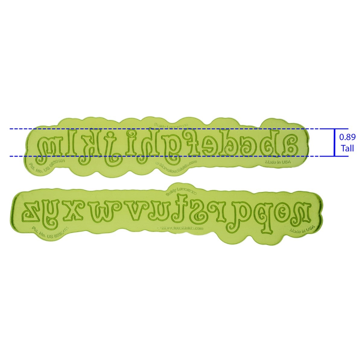 Marvelous Molds Silicone Mold - Swirly Lowercase Flexabet™