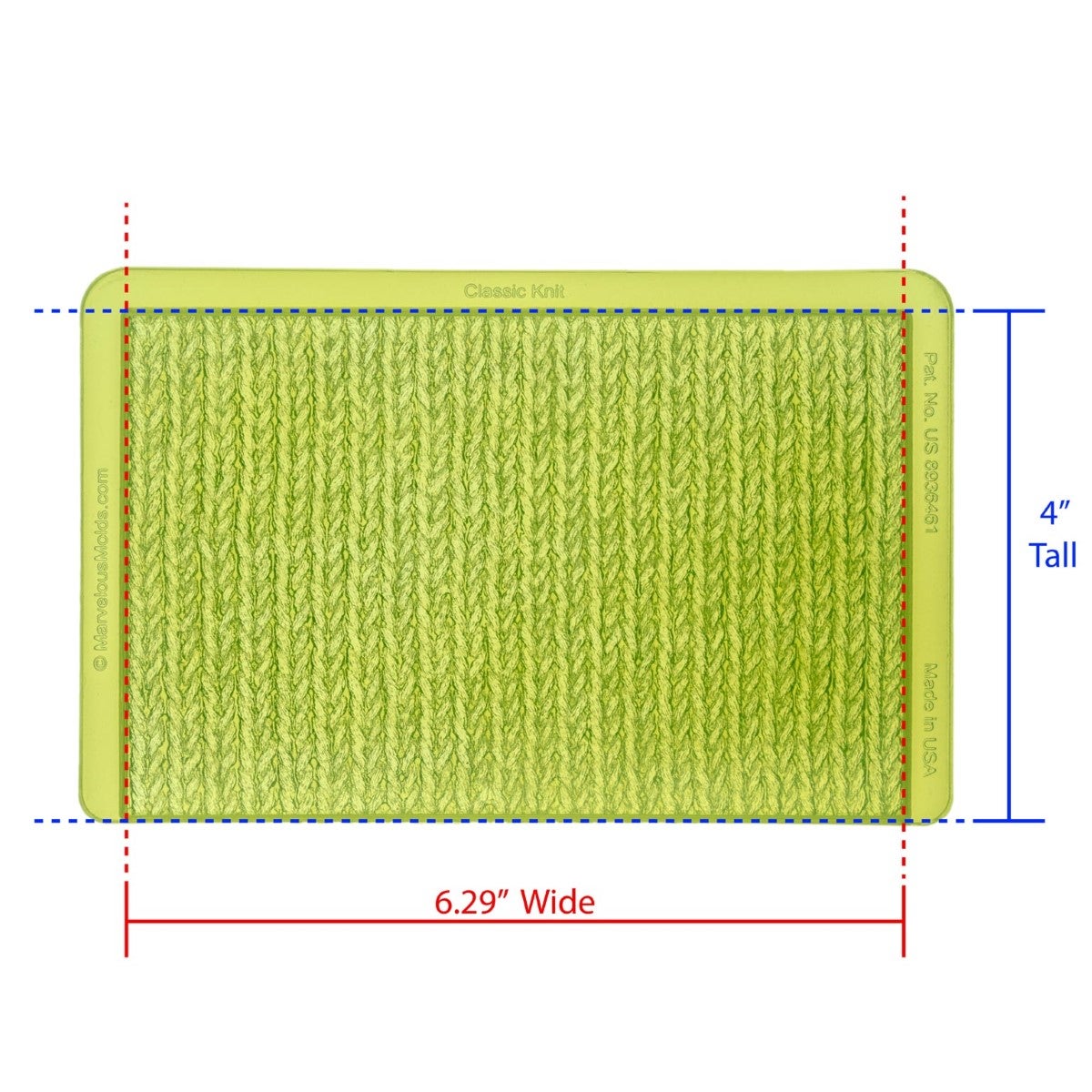 Marvelous Molds Silicone Mold - Classic Knit Simpress