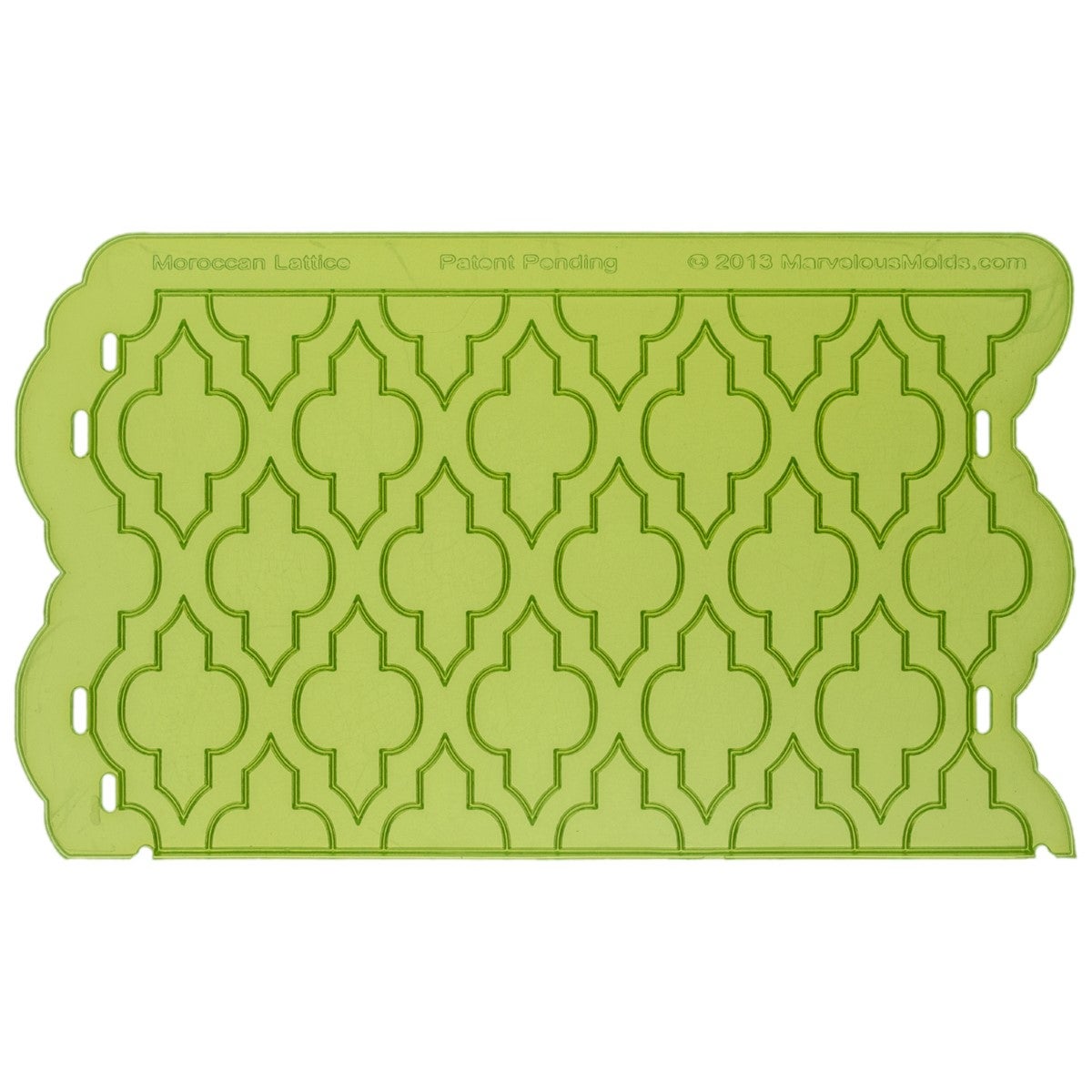 Marvelous Molds Silicone Mold - Moroccan Lattice Silicone Onlay®