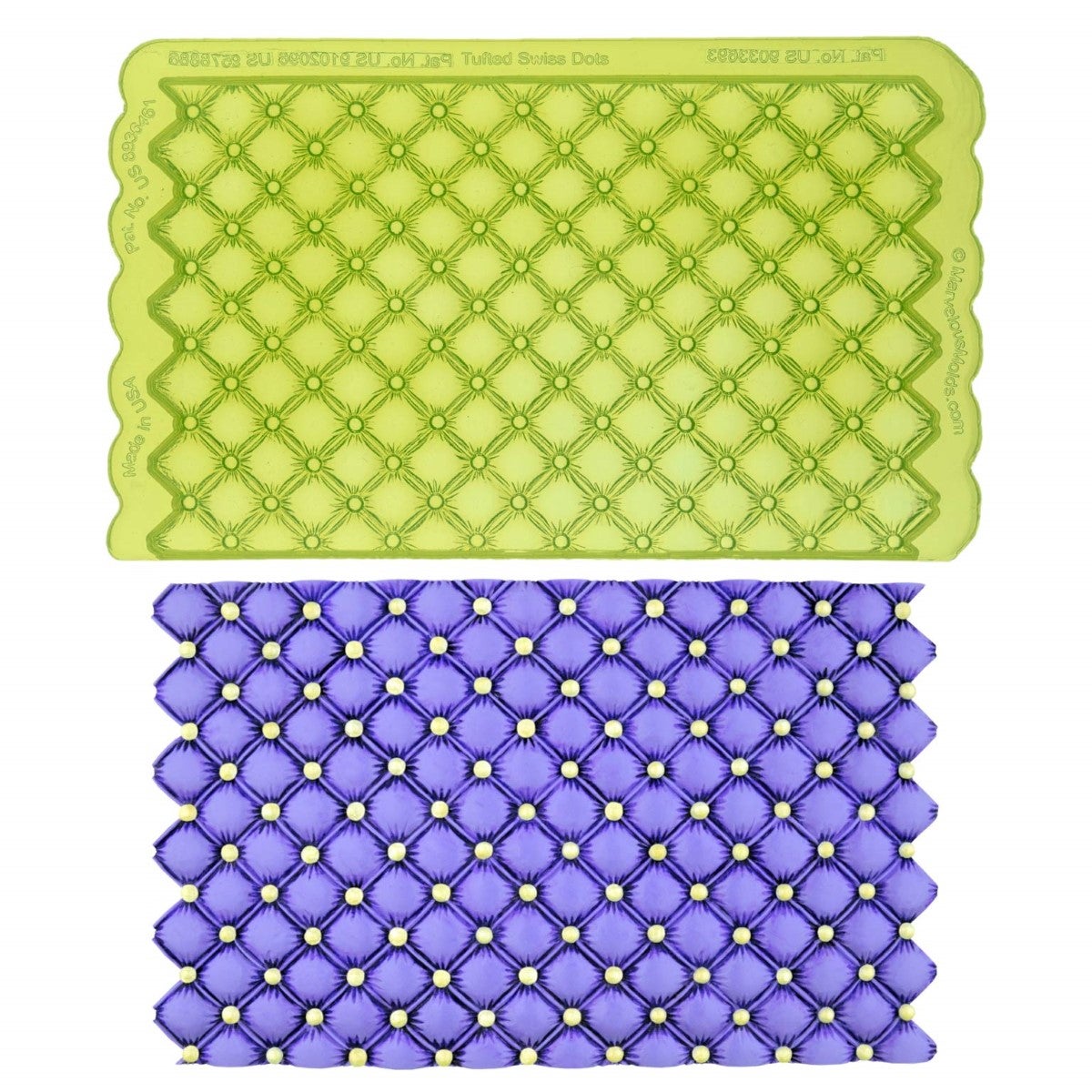 Marvelous Molds Silicone Mold - Tufted Swiss Dot Simpress