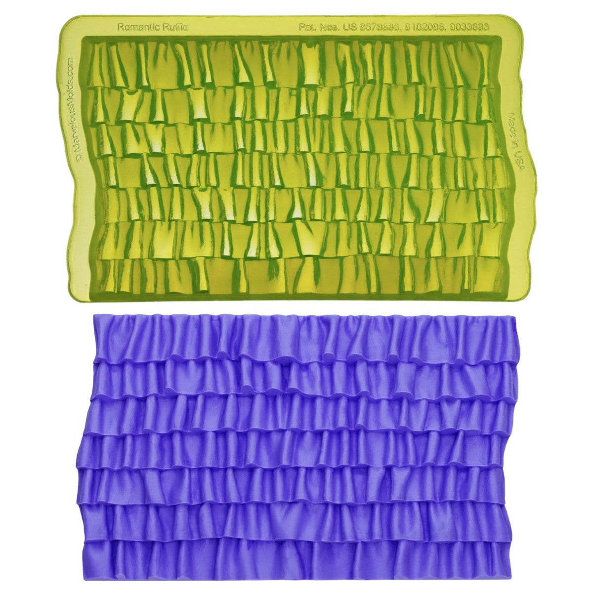 Marvelous Molds Silicone Mold - Romantic Ruffle Simpress