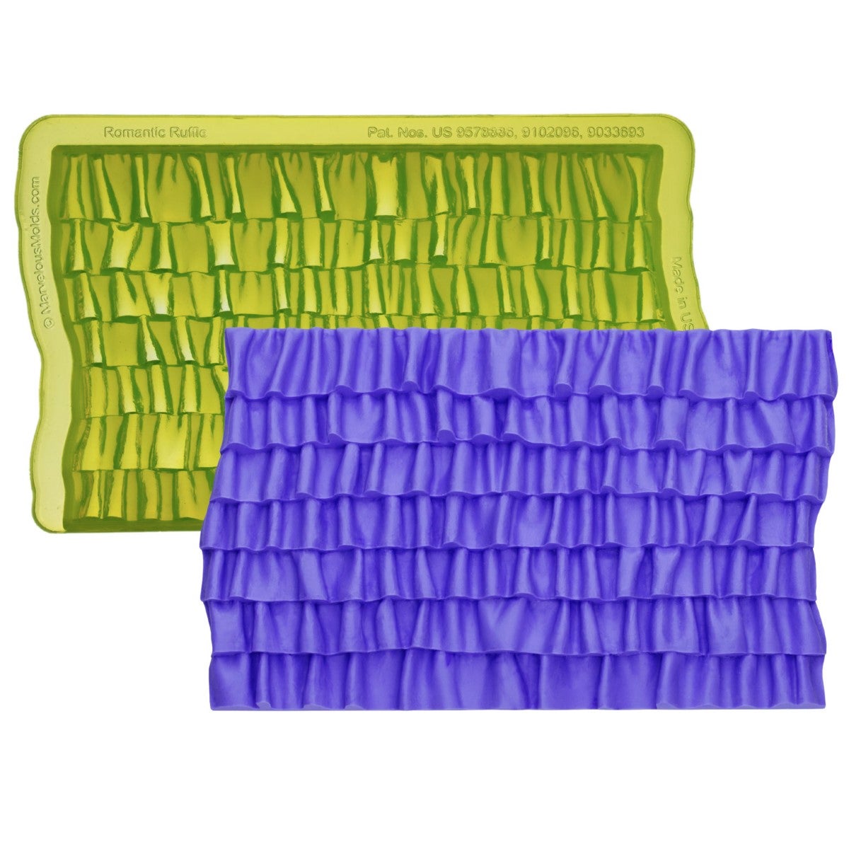 Marvelous Molds Silicone Mold - Romantic Ruffle Simpress