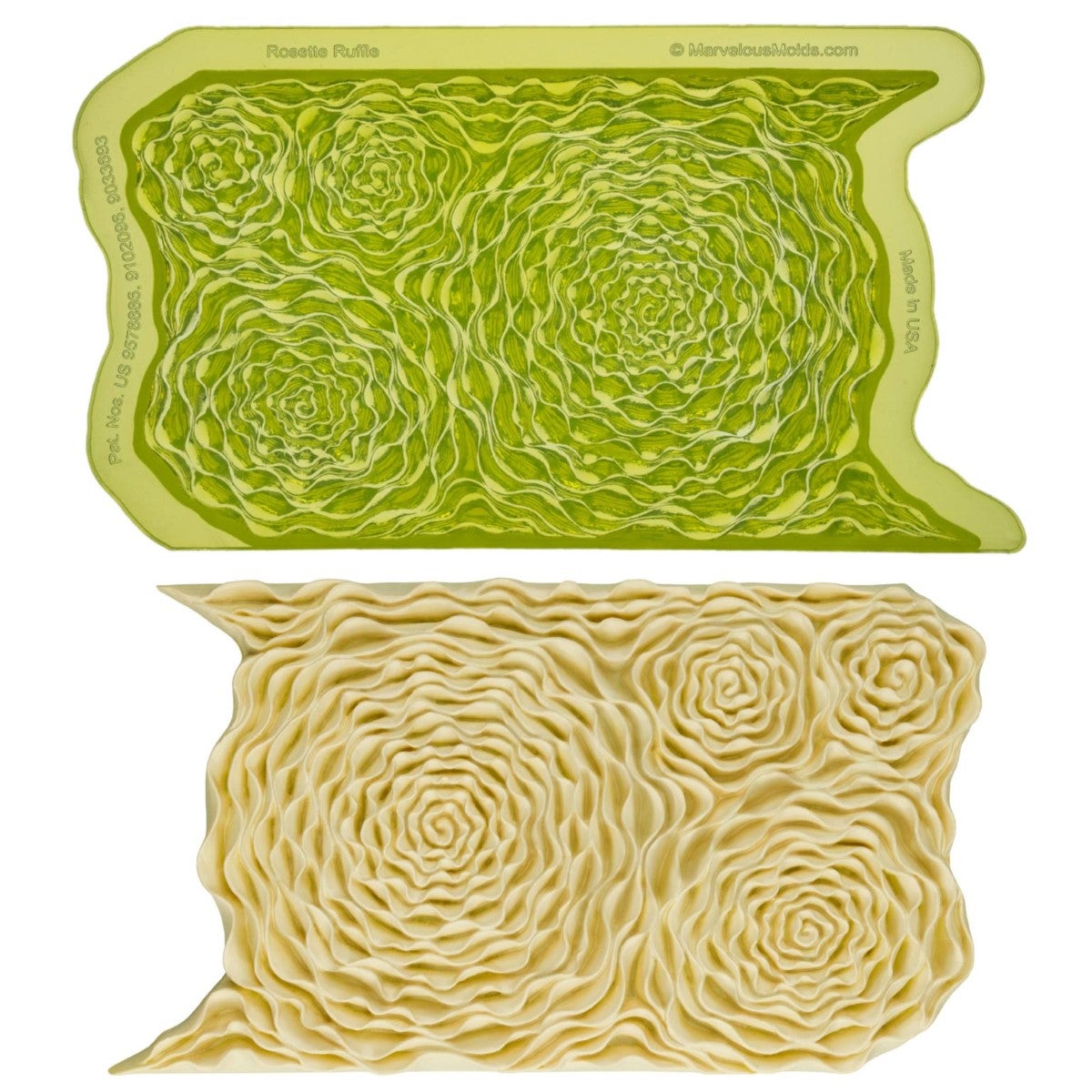Marvelous Molds Silicone Mold - Rosette Ruffle Simpress