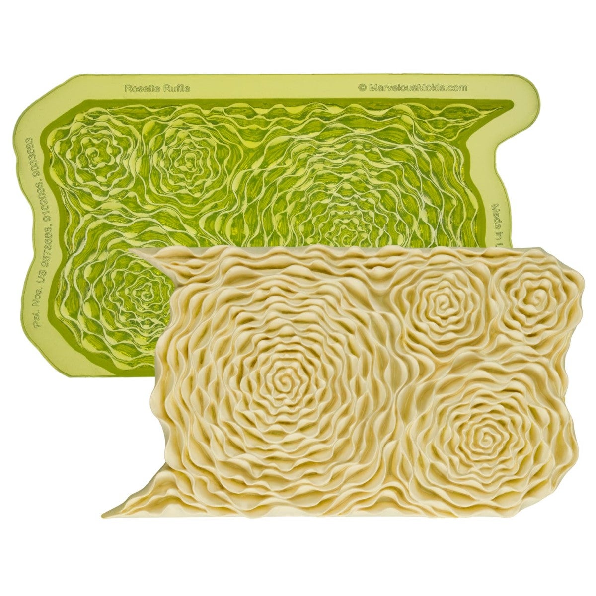 Marvelous Molds Silicone Mold - Rosette Ruffle Simpress