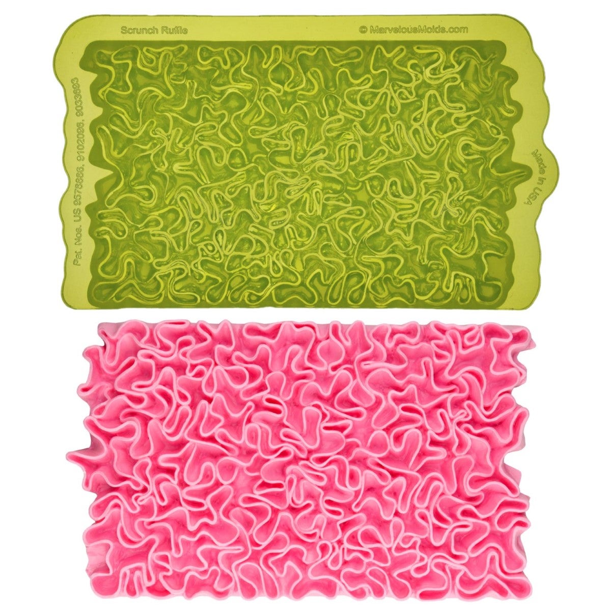 Marvelous Molds Silicone Mold - Scrunch Ruffle Simpress®