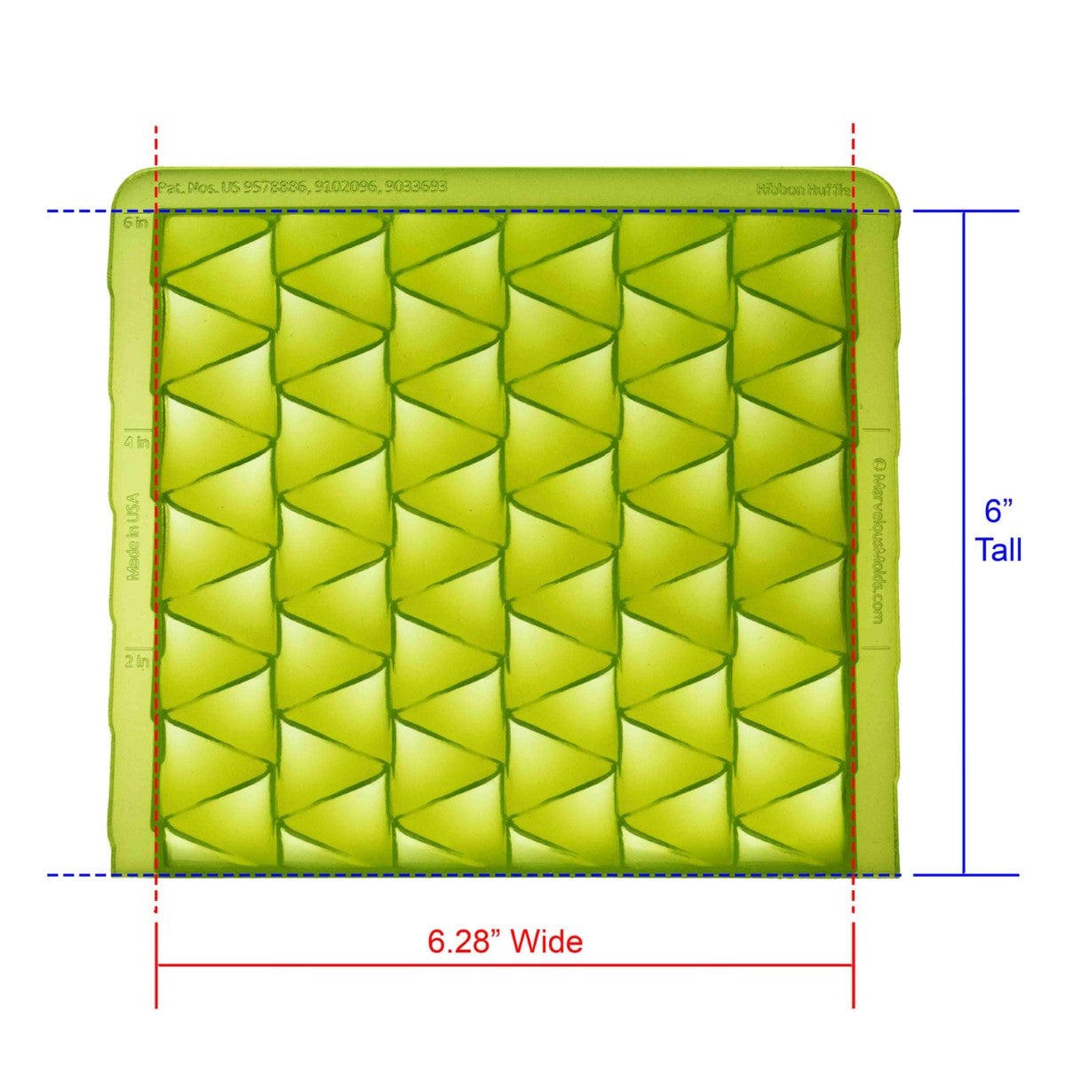 Marvelous Molds Silicone Mold - Ribbon Ruffle