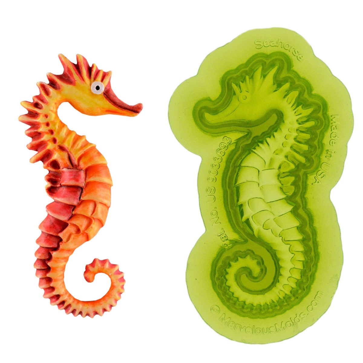 Marvelous Molds Silicone Mold - Seahorse Mold