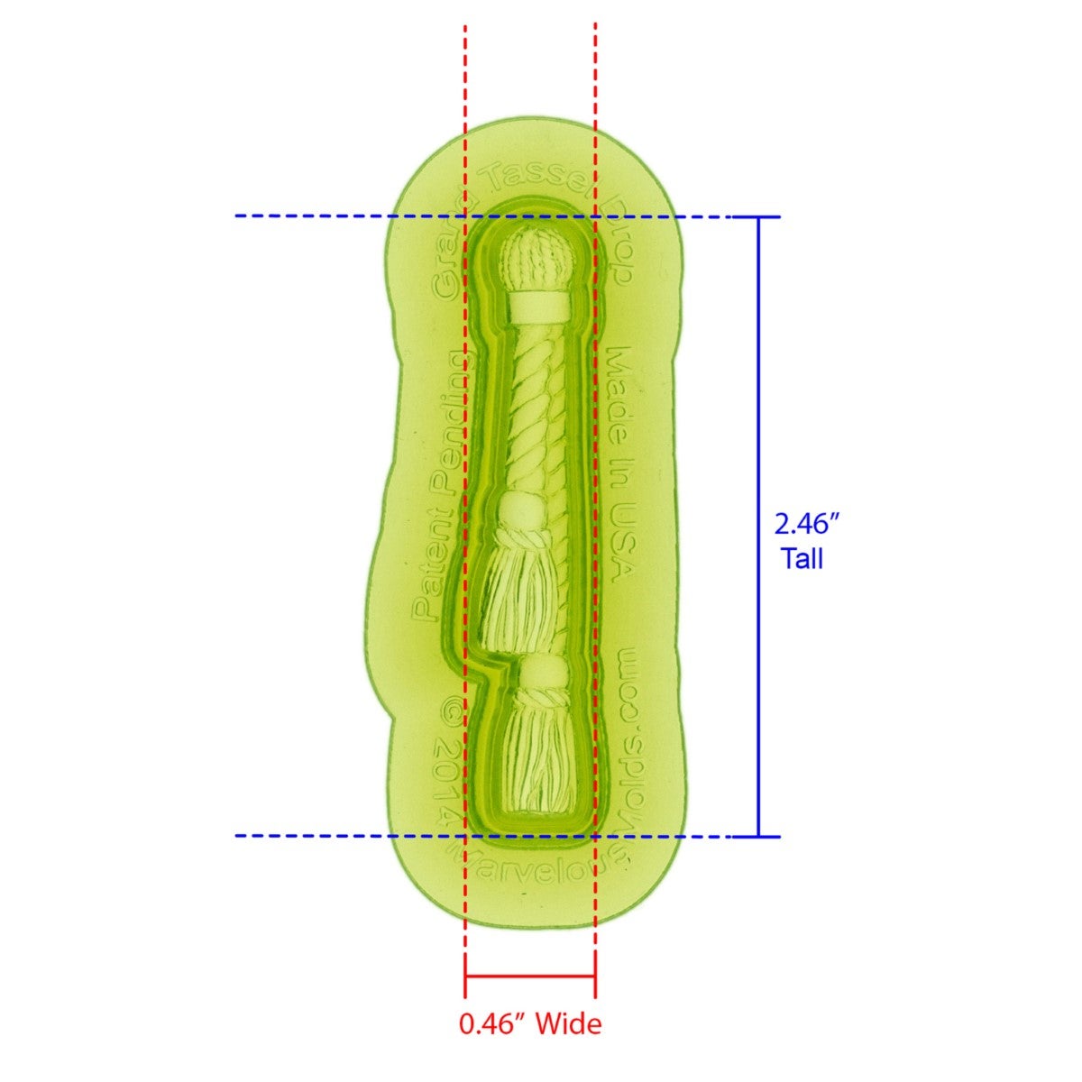 Marvelous Molds Silicone Mold - Grand Tassel Drop Mold