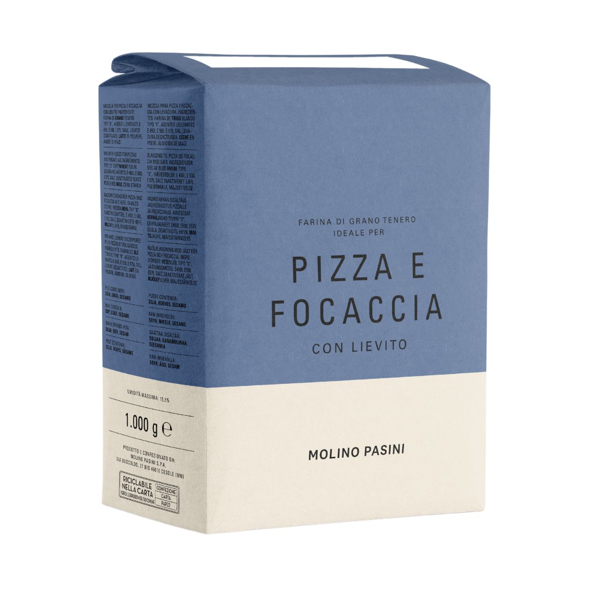 Molino Pasini Focaccia Pizza Mix with Yeast 1 kg