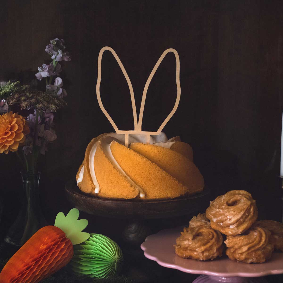 PartyDeco Wooden Topper Bunny Ears