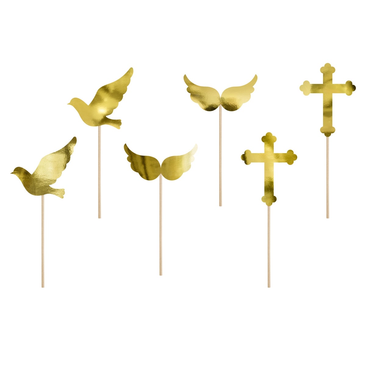 PartyDeco Cupcake Toppers First Communion Set/6