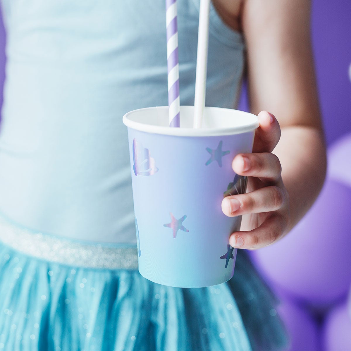 PartyDeco Cups Narwal pk/6