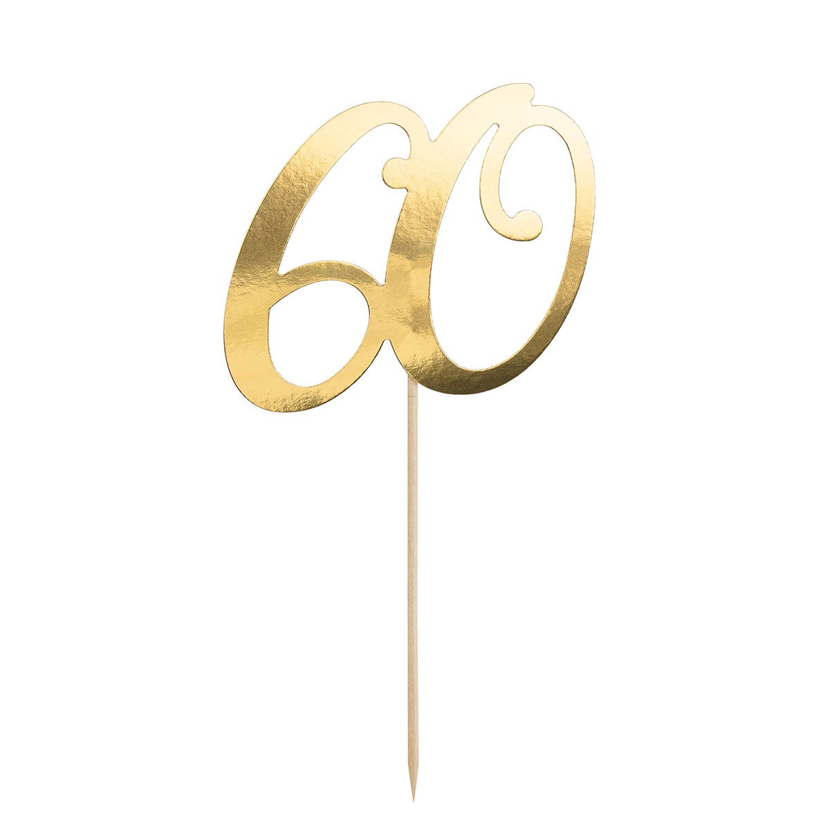 PartDeco Cake Topper 60 Gold