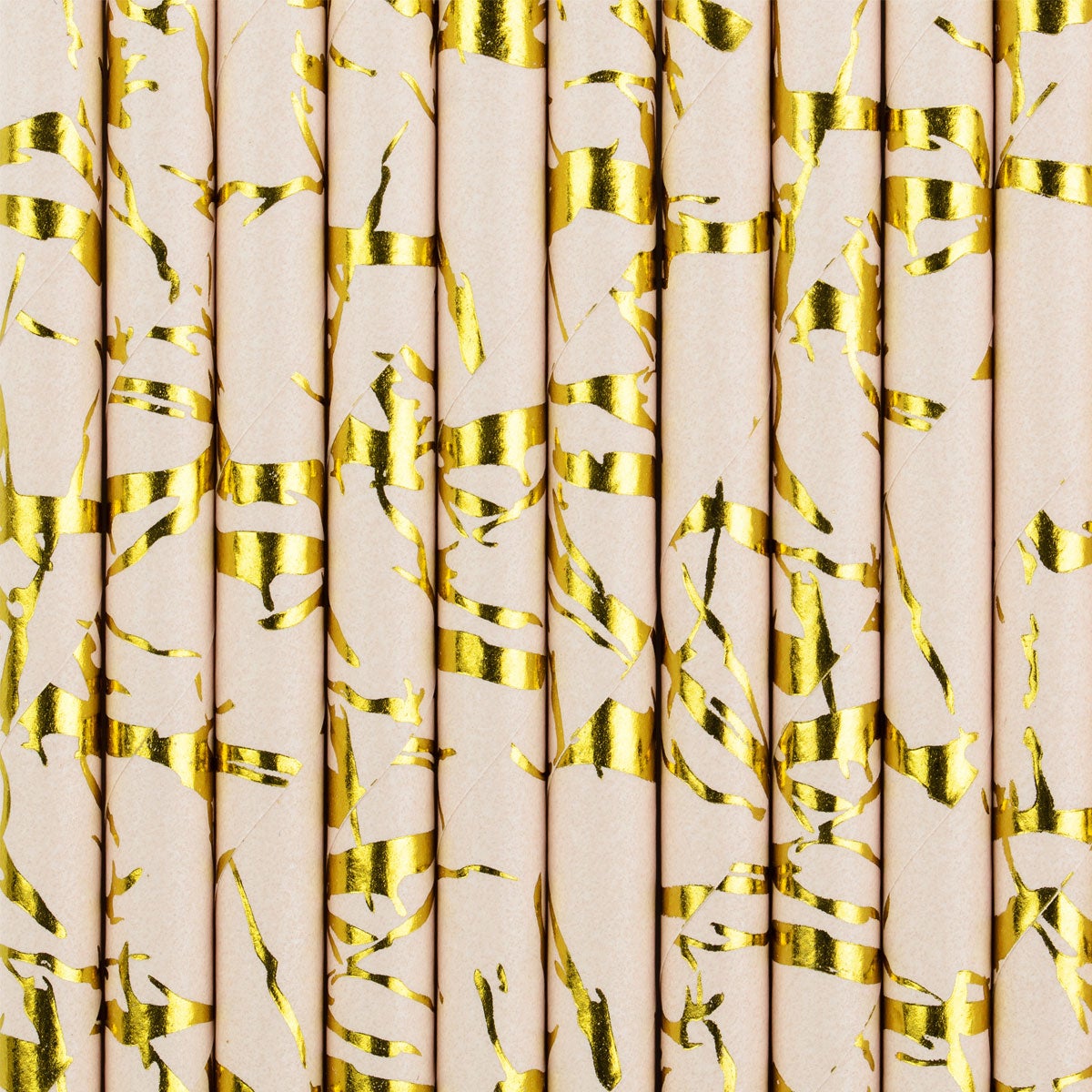 PartyDeco Paper Straws Powder Pink pk/10