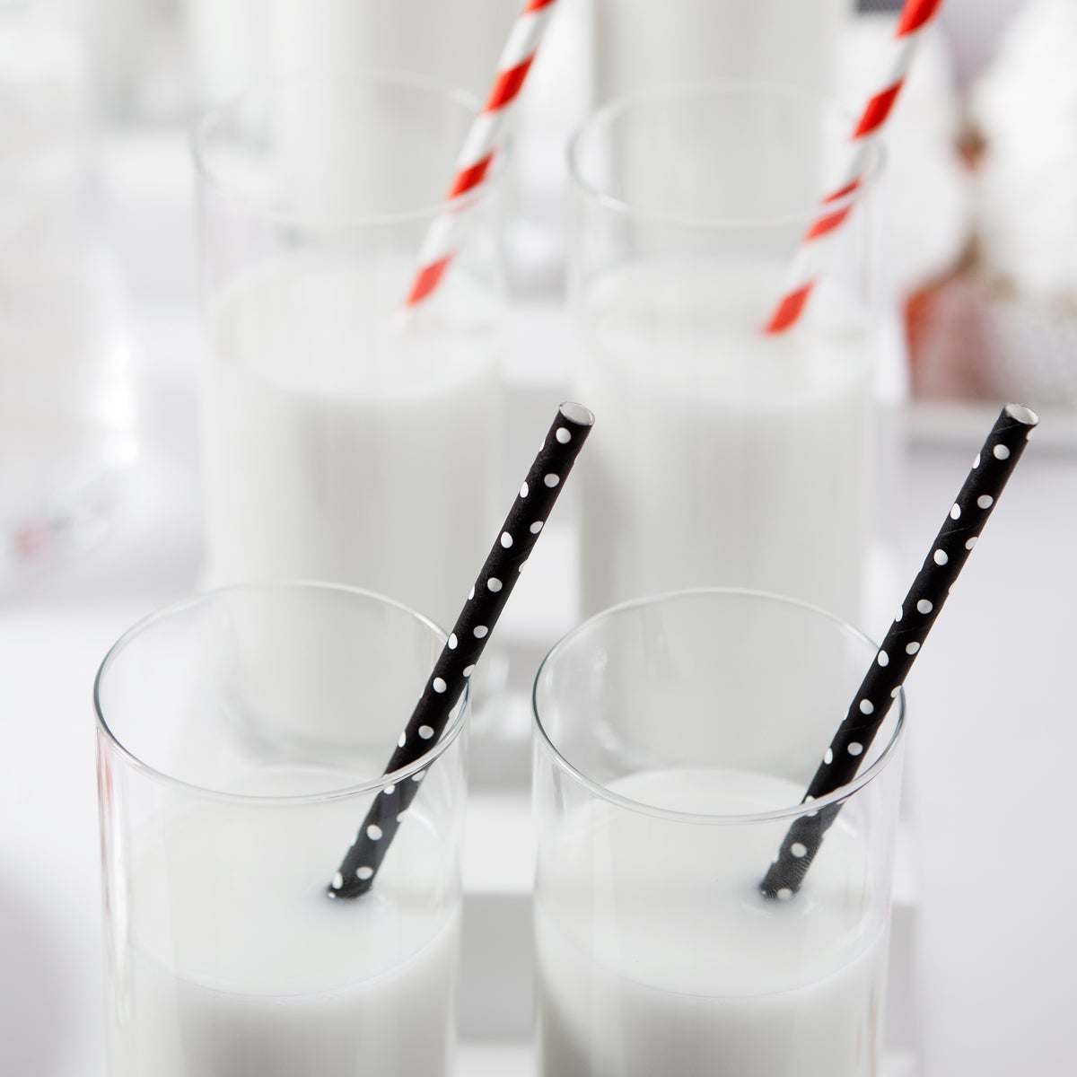 PartyDeco Paper Straws Black pk/10