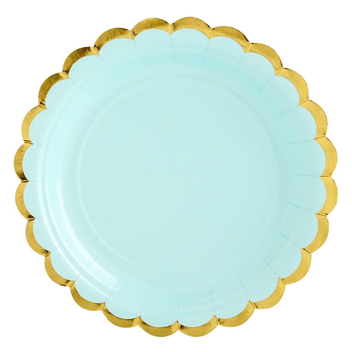 PartyDeco Plates Mint 18cm pk/6