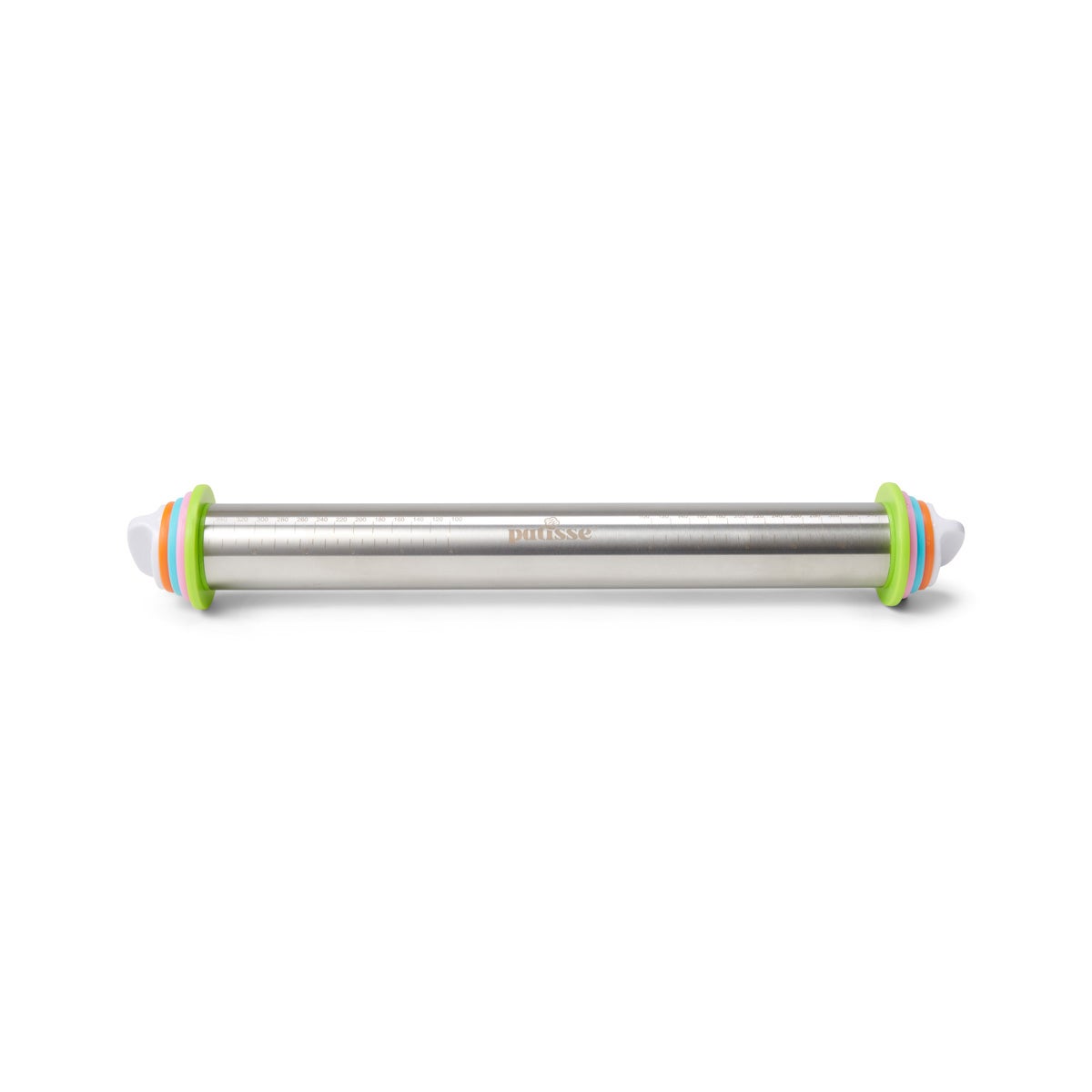 Patisse Stainless Steel Rolling Pin with Spacing Rings