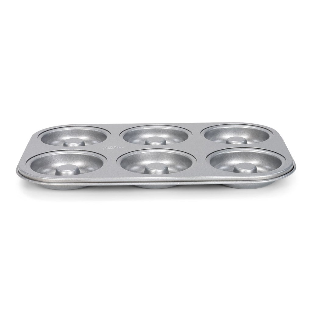 Patisse Silver-Top Donut Pan 6 Cavity