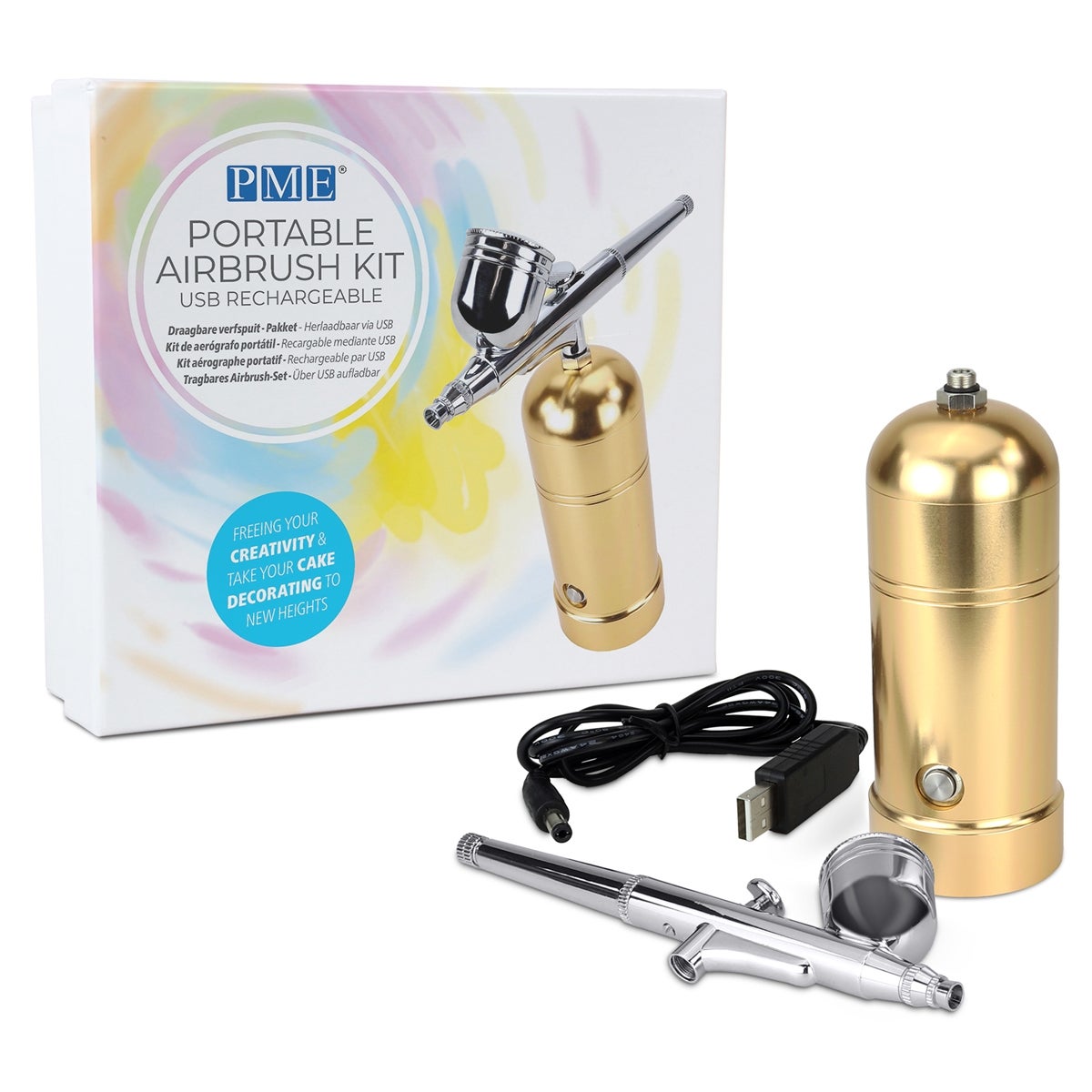 PME Portable Airbrush Kit Gold