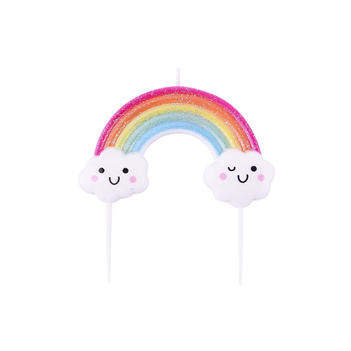 PME Candle Topper - Glitter Rainbow