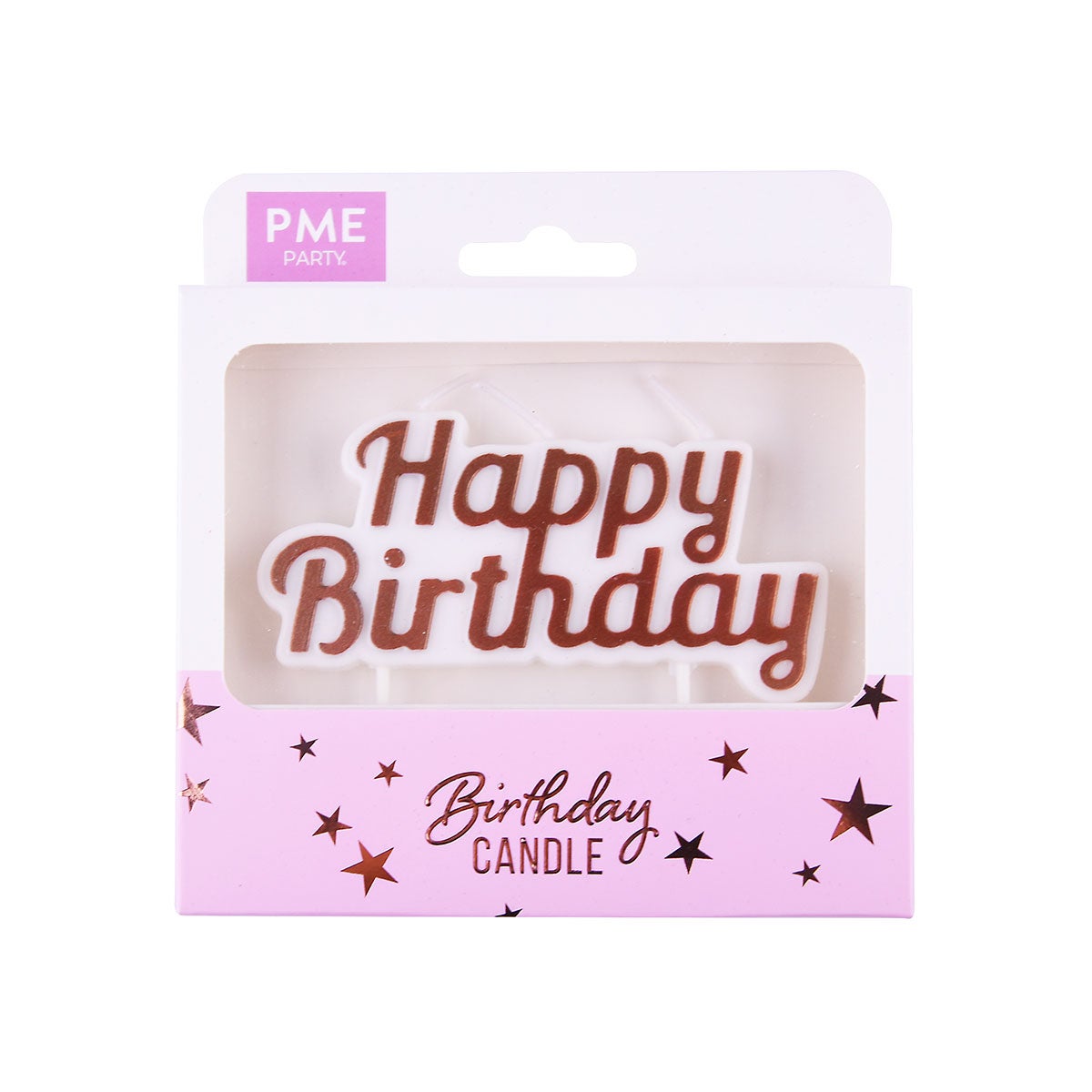 PME Candle Topper - Happy Birthday Rose gold