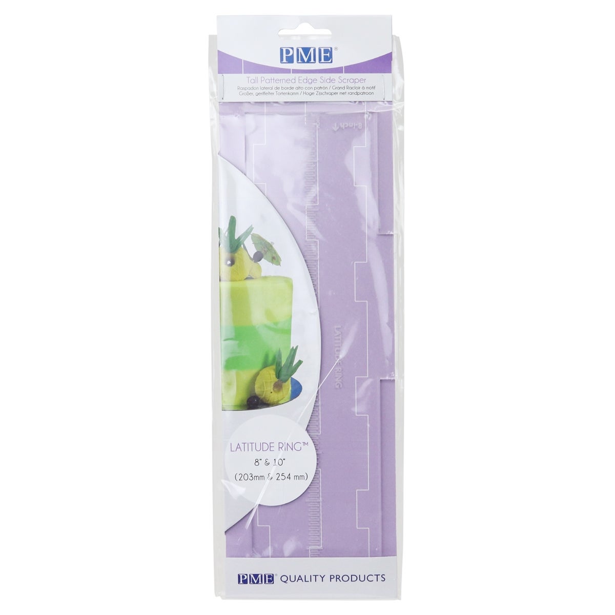 PME Acrylic Side Scraper Latitude Ring 8 & 10 inch Tall