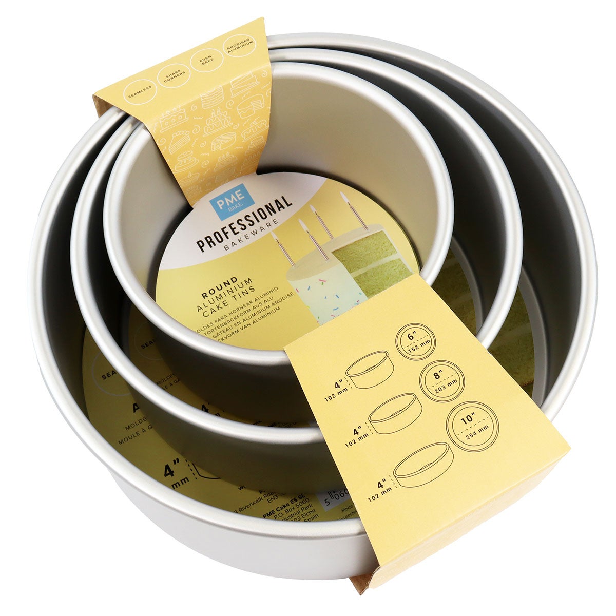 PME Extra Deep Round Cake Pan Set/3