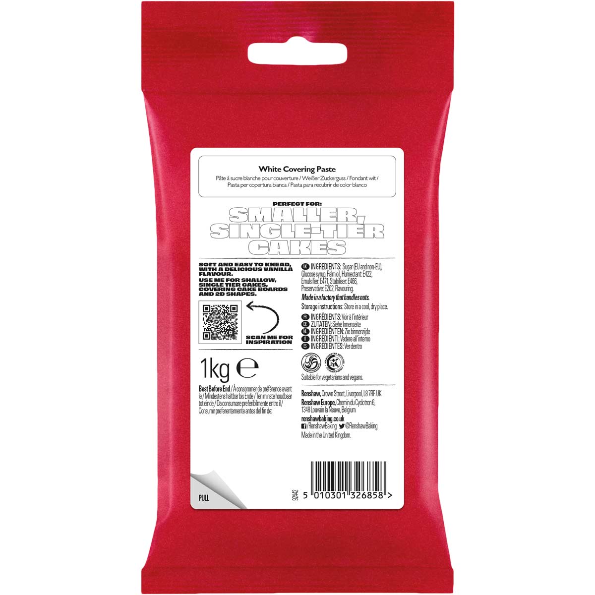 Renshaw Covering Paste White 1kg