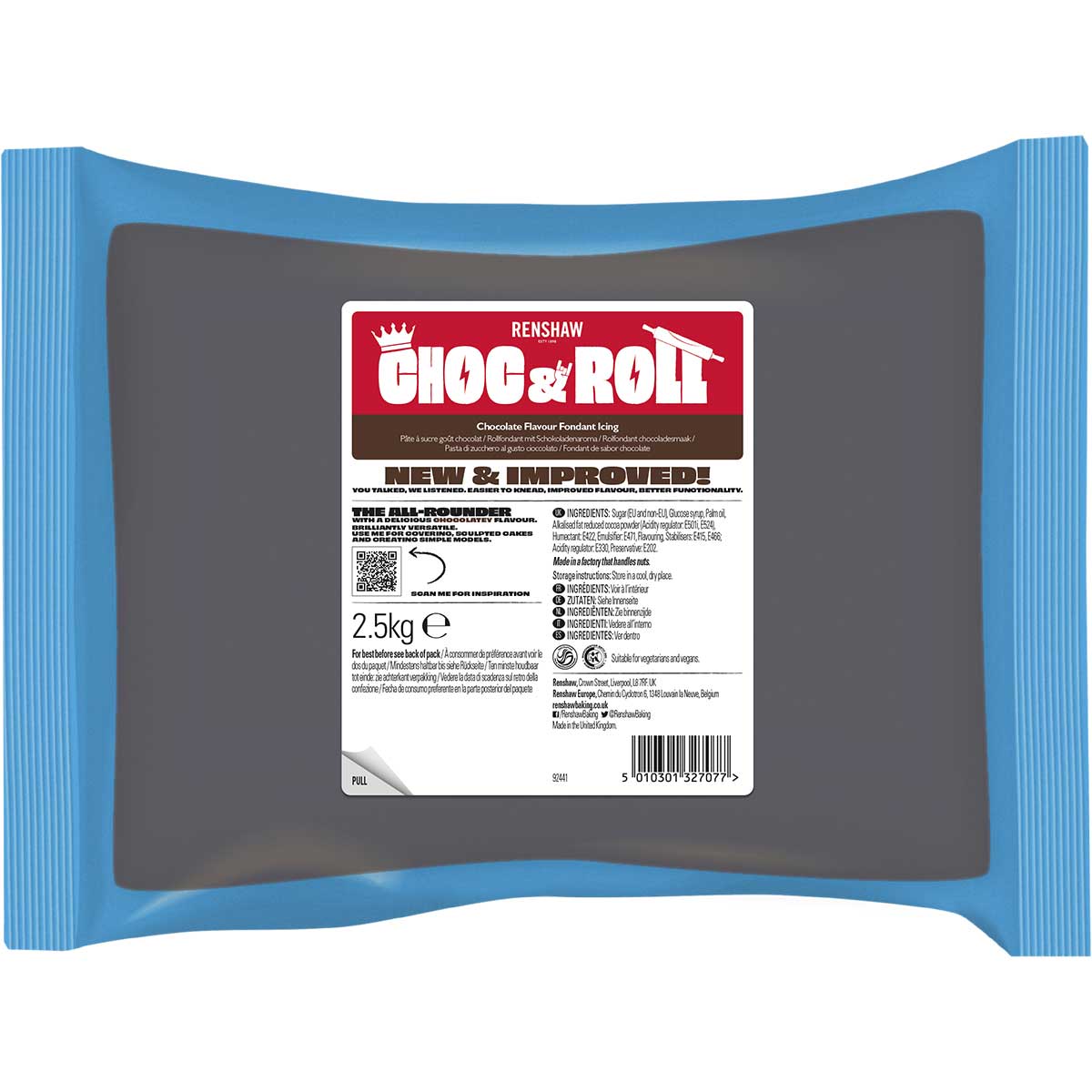 Renshaw Fondant Icing Chocolate Flavour 2.5kg