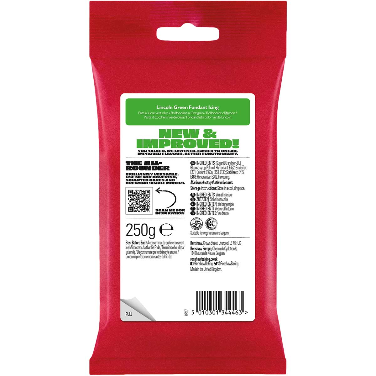 Renshaw Fondant Icing Lincoln Green 250g