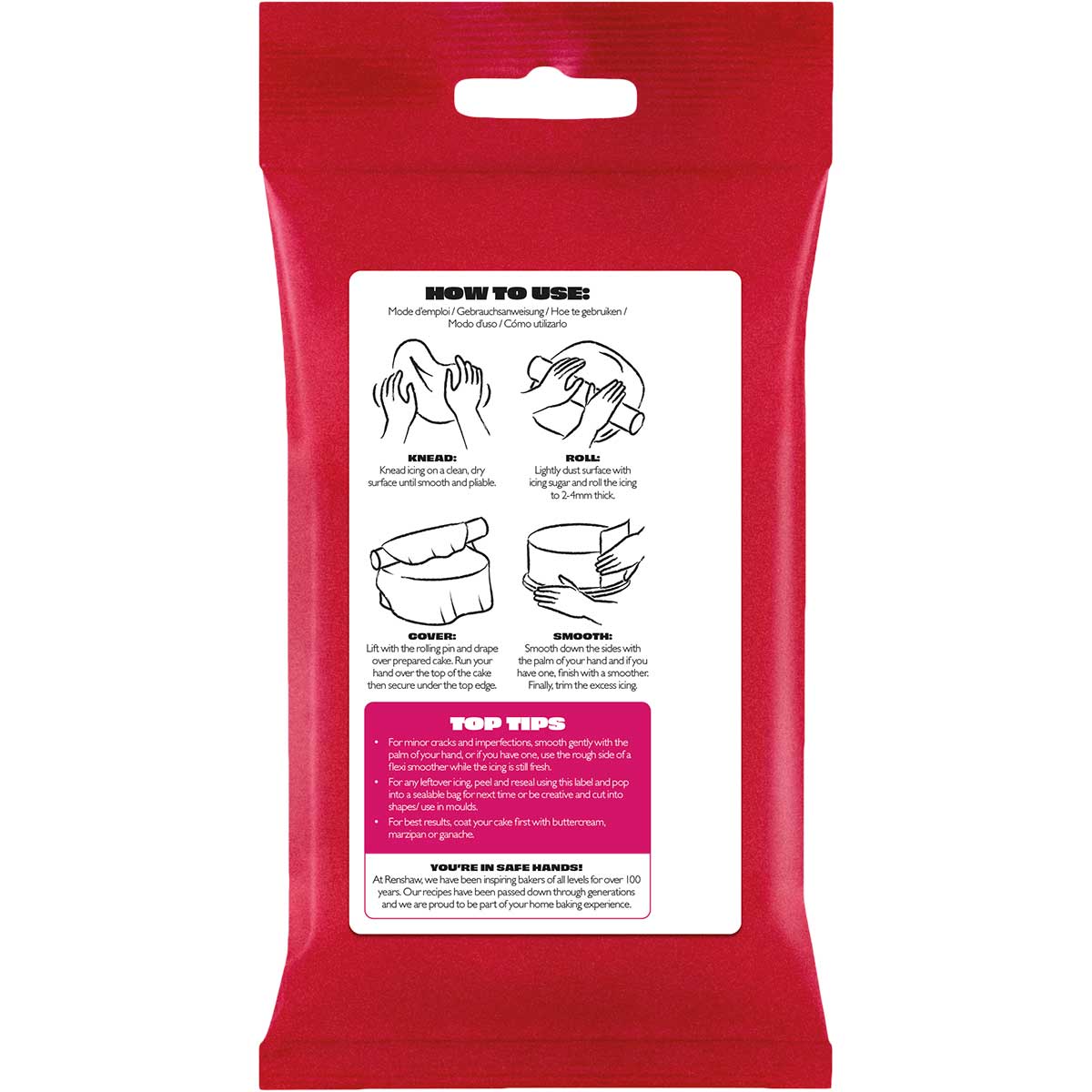 Renshaw Fondant Icing Fuchsia Pink 250g