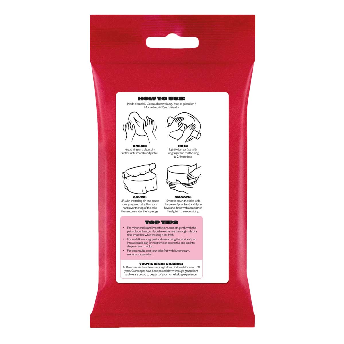 Renshaw Fondant Icing Pink 1kg