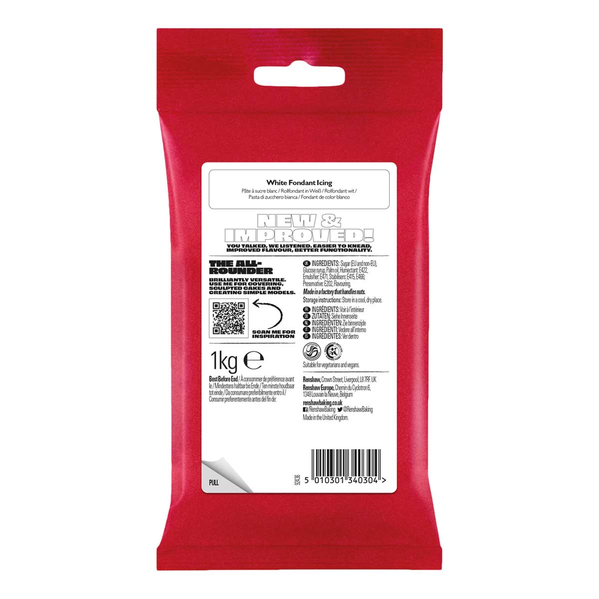 Renshaw Fondant Icing White 1kg