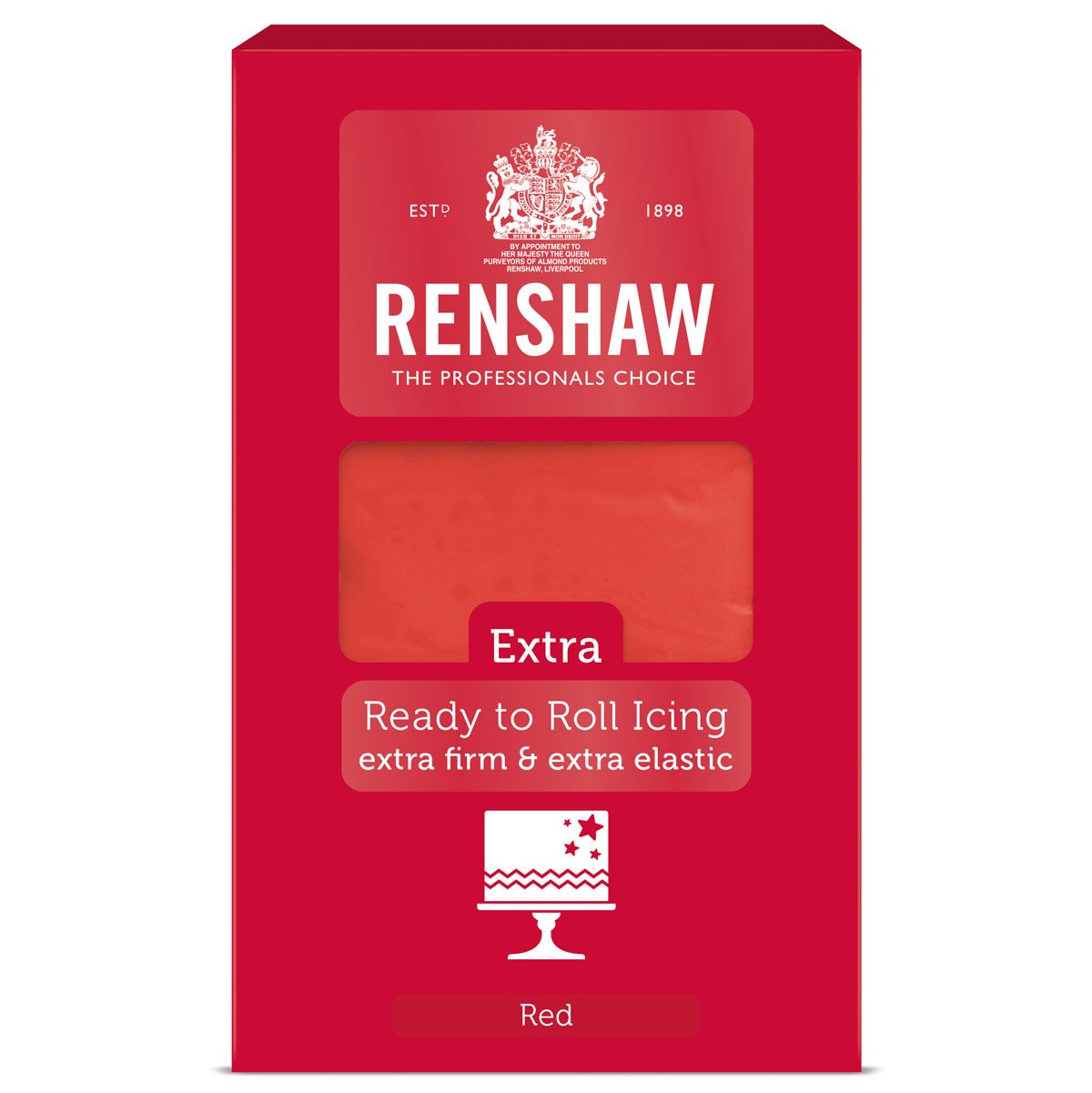 Renshaw Rolled Fondant Extra 1kg -Red-