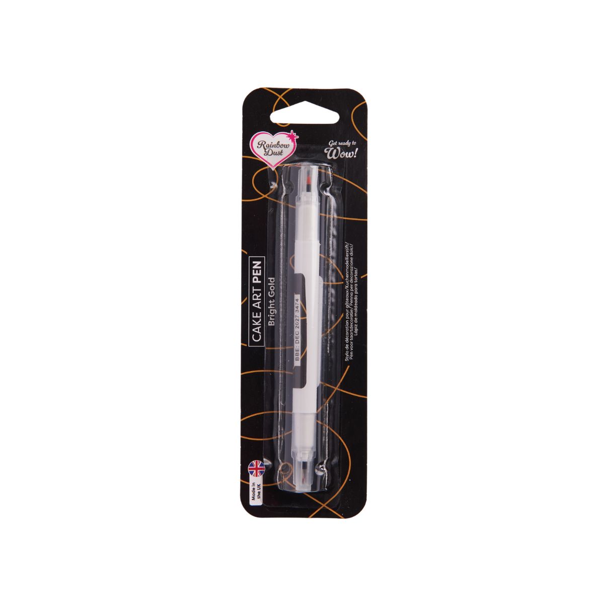 Rainbow Dust Cake Art Pen Bright Gold
