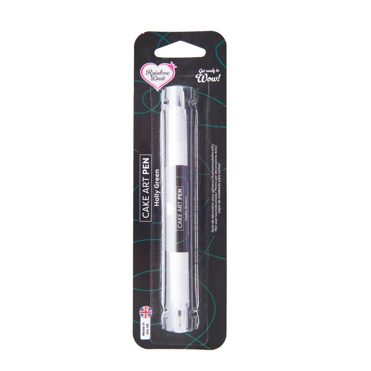 Rainbow Dust Cake Art Pen Holly Green