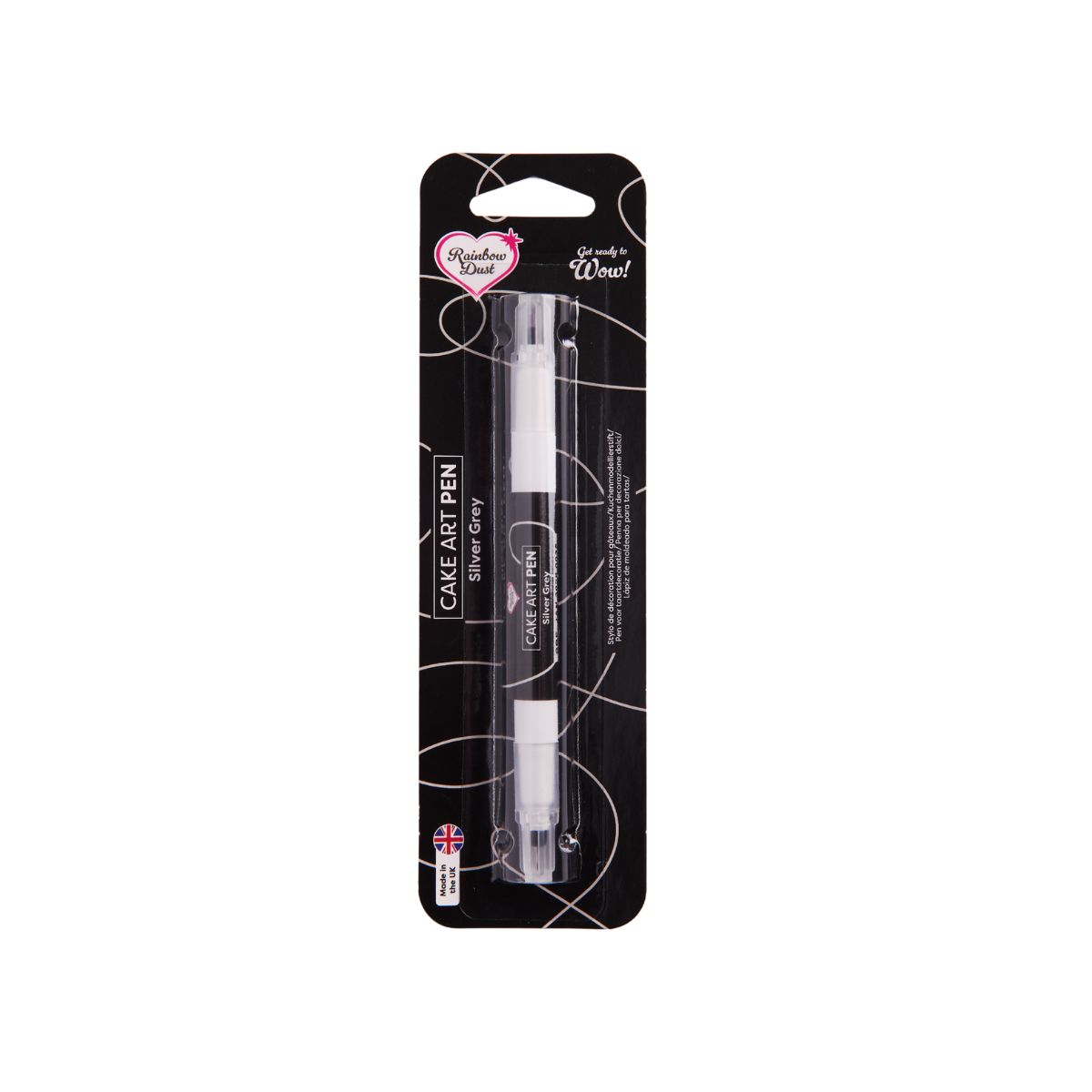 Rainbow Dust Food Art Pen Silver Grey