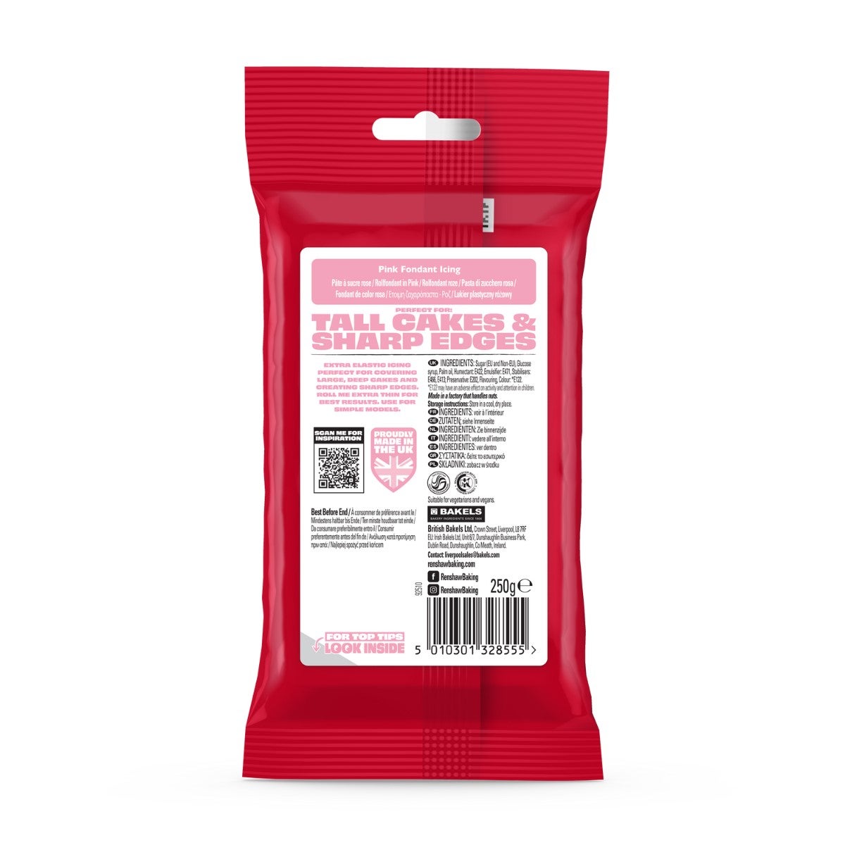 Renshaw Extra Fondant 250g - Pink