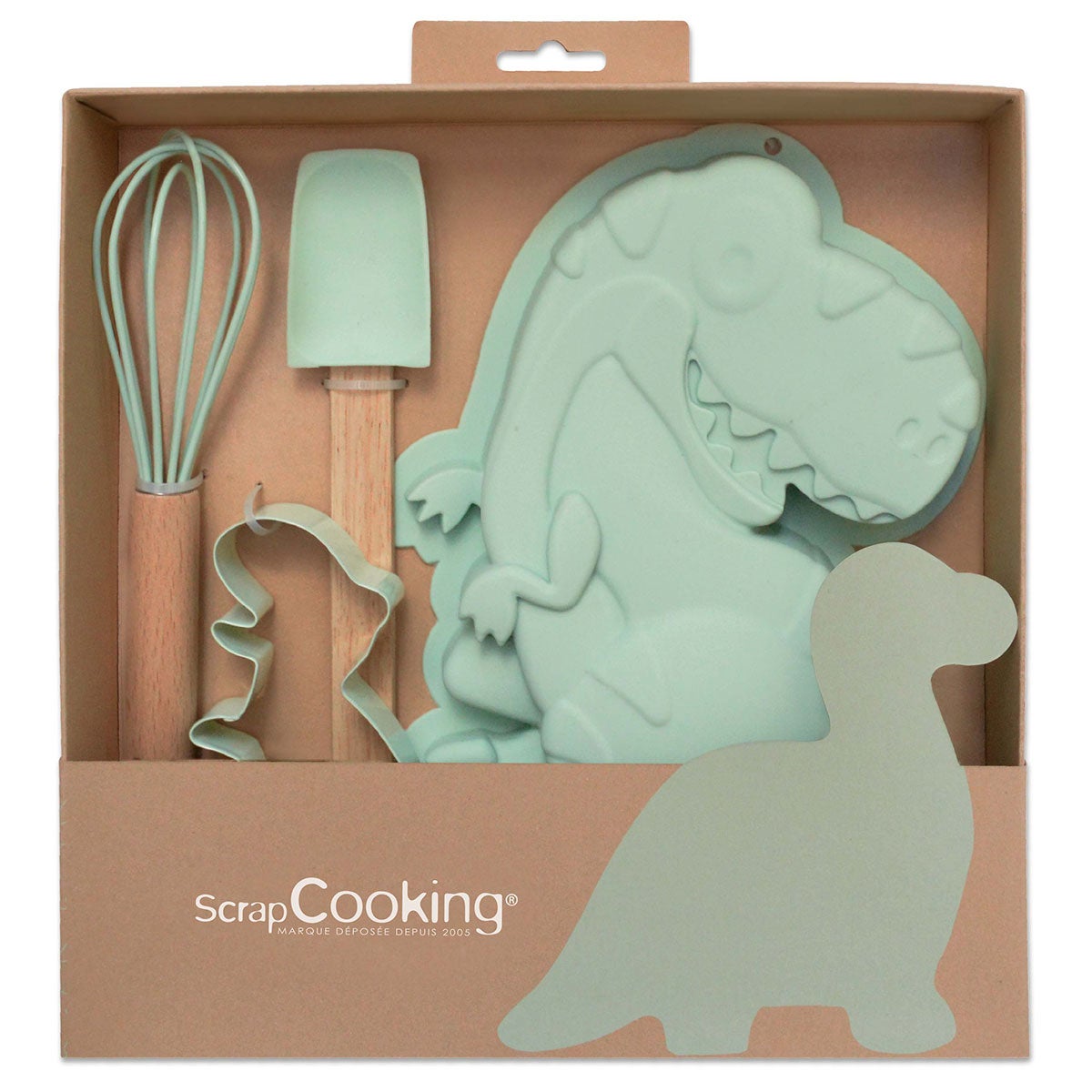 Scrapcooking Utensils Dino Set/4