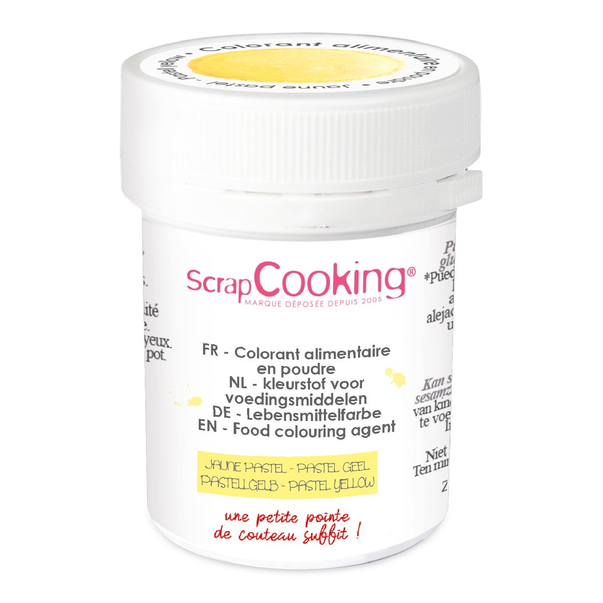 ScrapCooking Artificial Powder Food Colour 5g Pastel Yellow