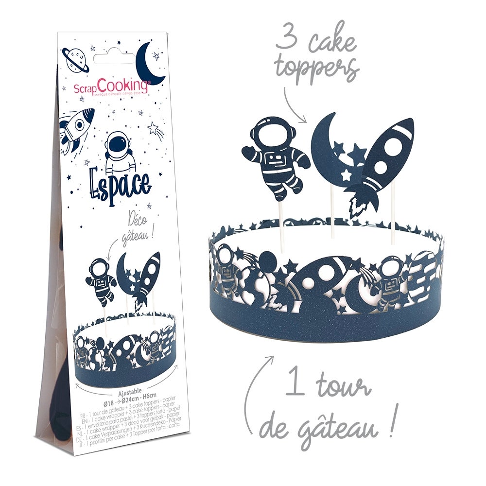 ScrapCooking Cake Wrapper & Topper Space