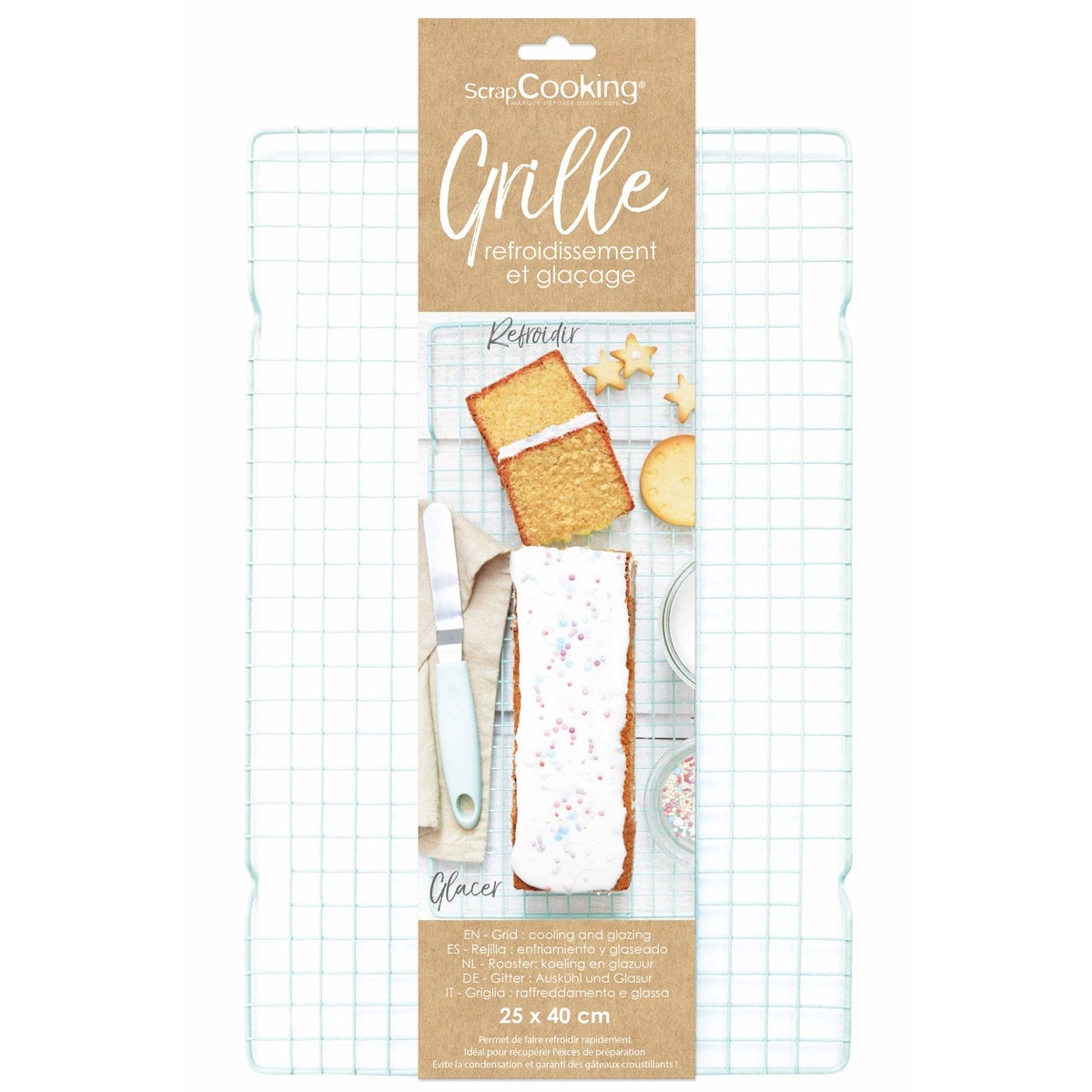ScrapCooking Cooling Grid 25 x 40 cm