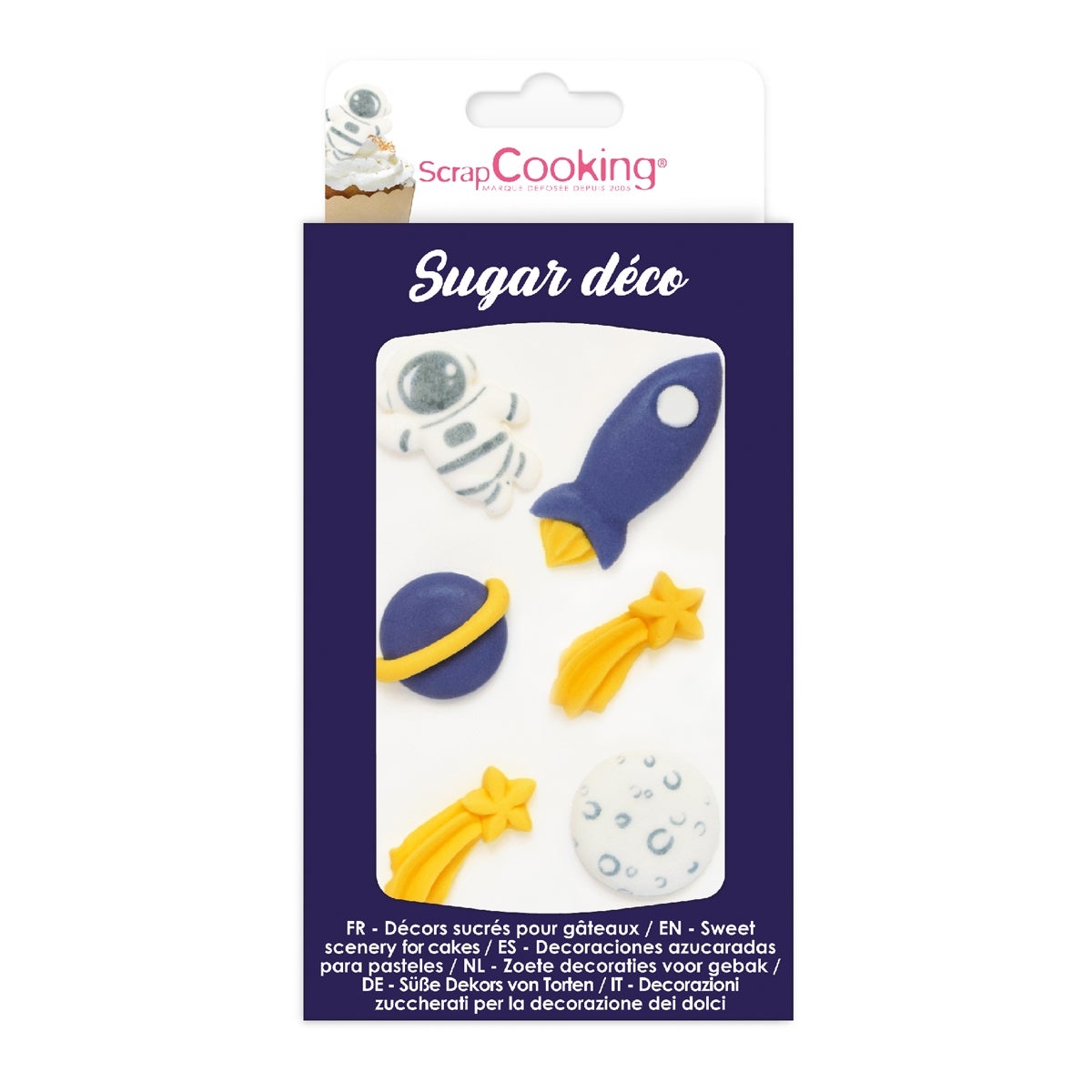 ScrapCooking Sugar Decorations Space Set/6