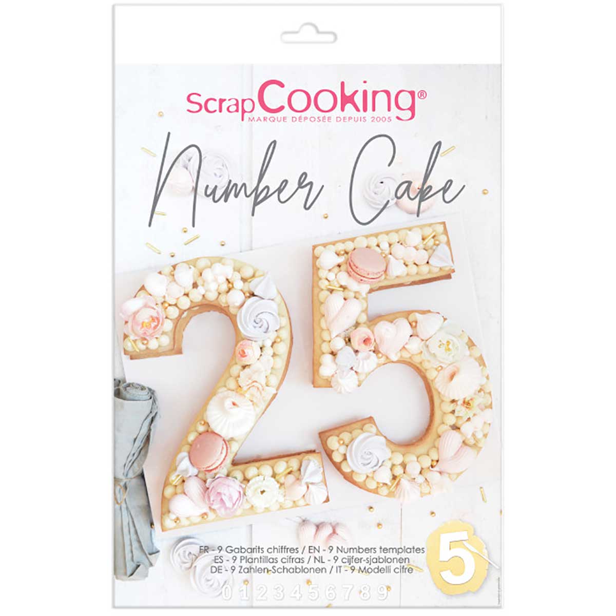 Scrapcooking Cookie Cake Template Nummer Set/9